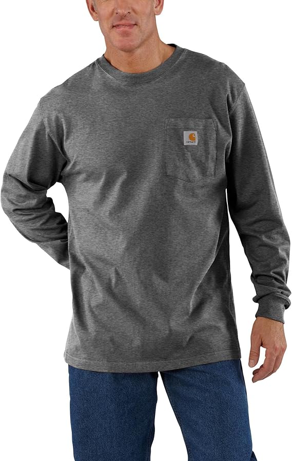 Carhartt - Men's Regular Cotton/Polyester Long-Sleeve T-Shirt