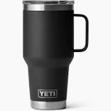 Yeti Black Rambler 30oz Travel Mug with Stronghold Lid