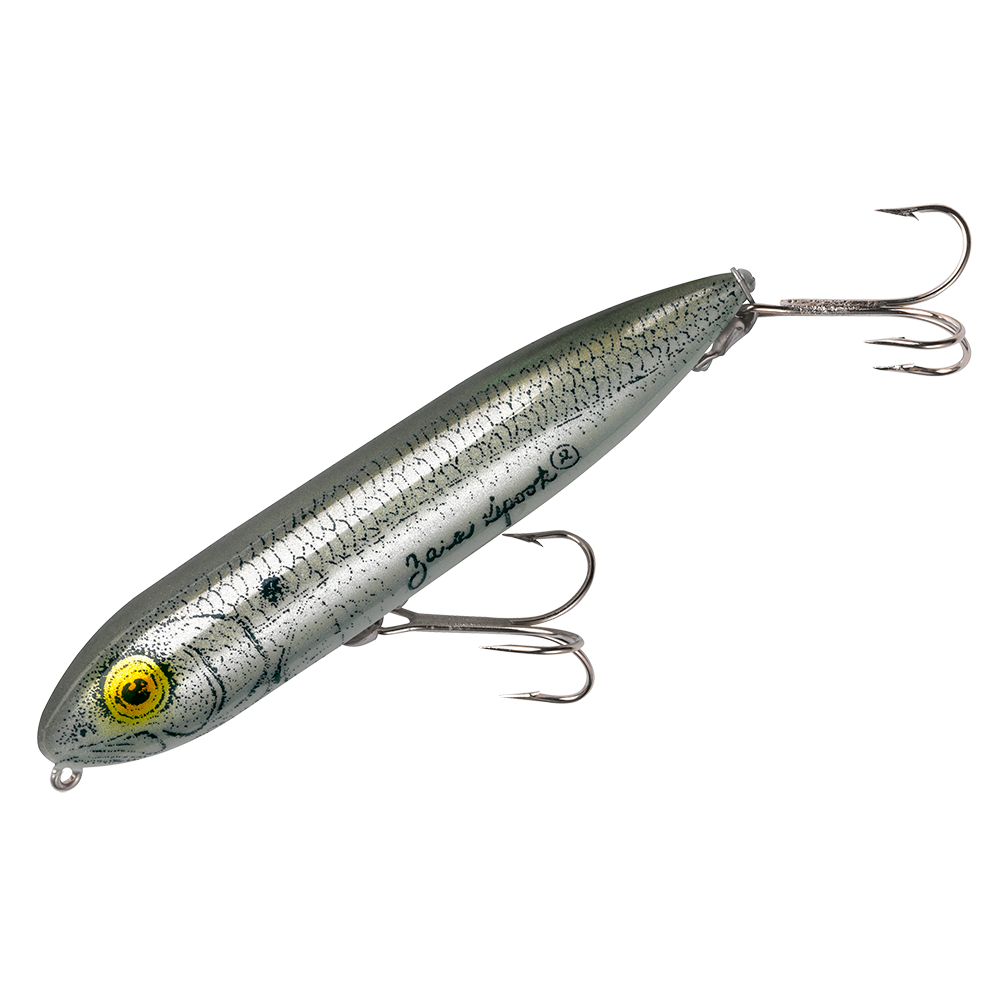 Heddon Zara Spook Fishing Lure Hard Bait - G-Finish/Shad - 4 1/2 in 3/4 Oz