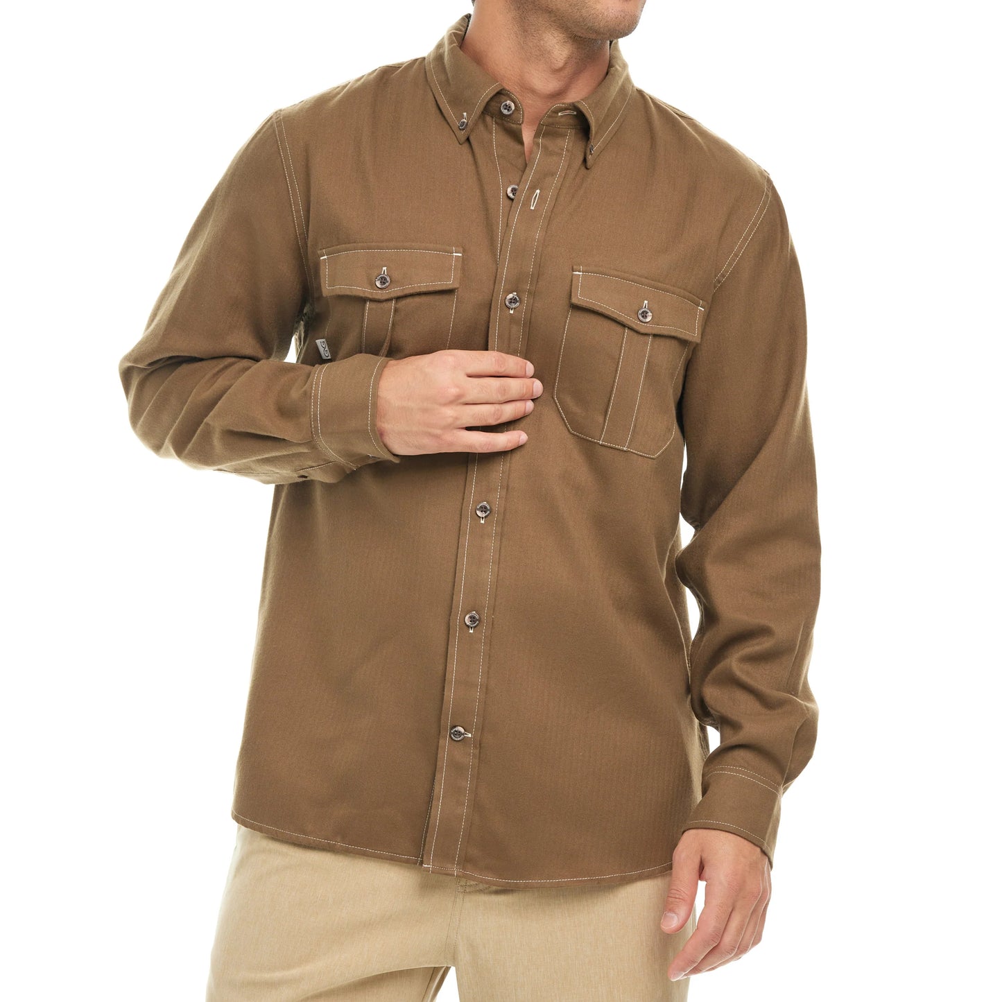 Game Guard Whiskey Flannel Shirt - Long Sleeve