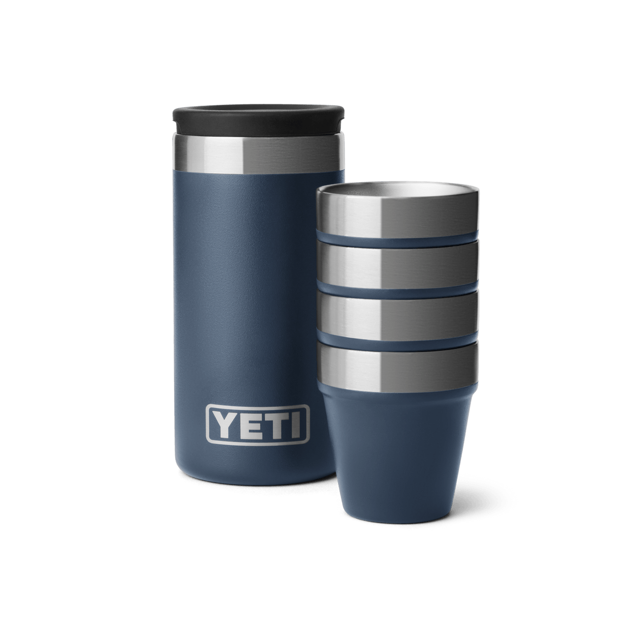 YETI Shot Glasses & Case Navy