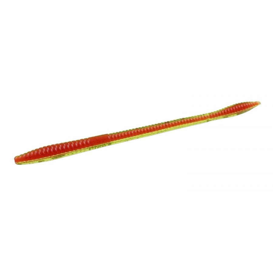 Zoom Trick Worms - 6.5  - 20 Pack - Watermelon Red Red Core