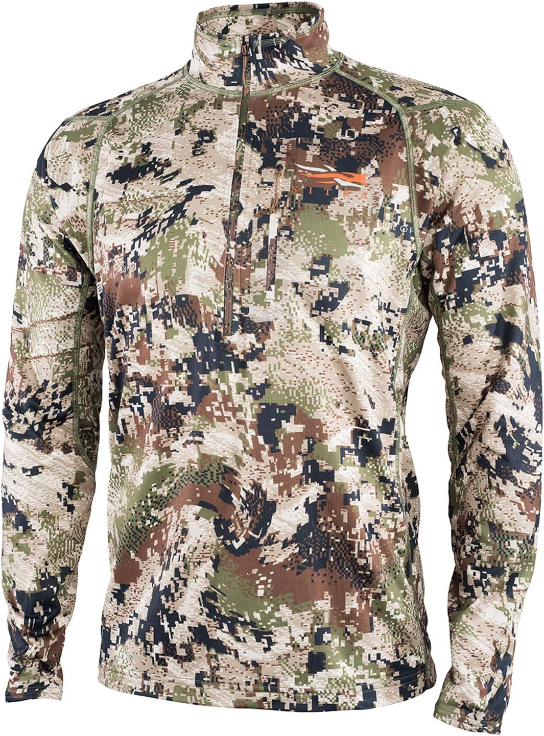 Sitka Gear Men's Core Midweight Zip Long Sleeve Shirt Polyester