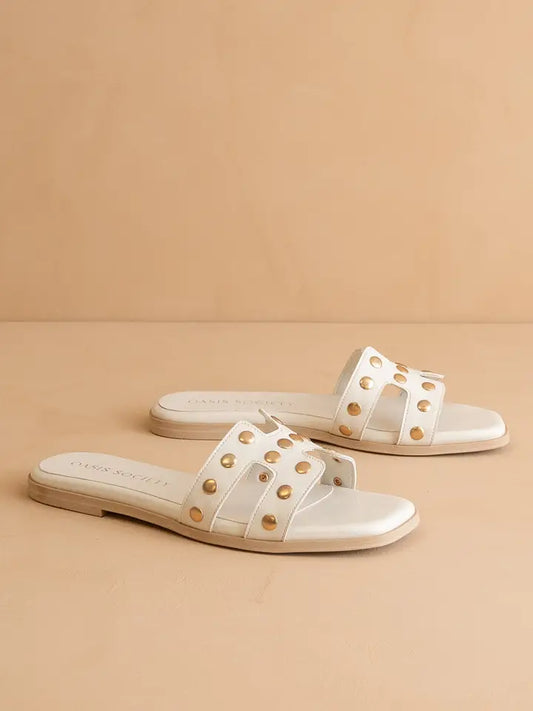 OASIS SOCIETY - The Evelynne Studded Slides