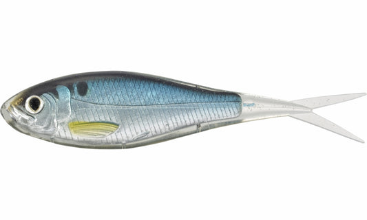LIVETARGET Skip Shad - 4-1/4in - Silver/Blue