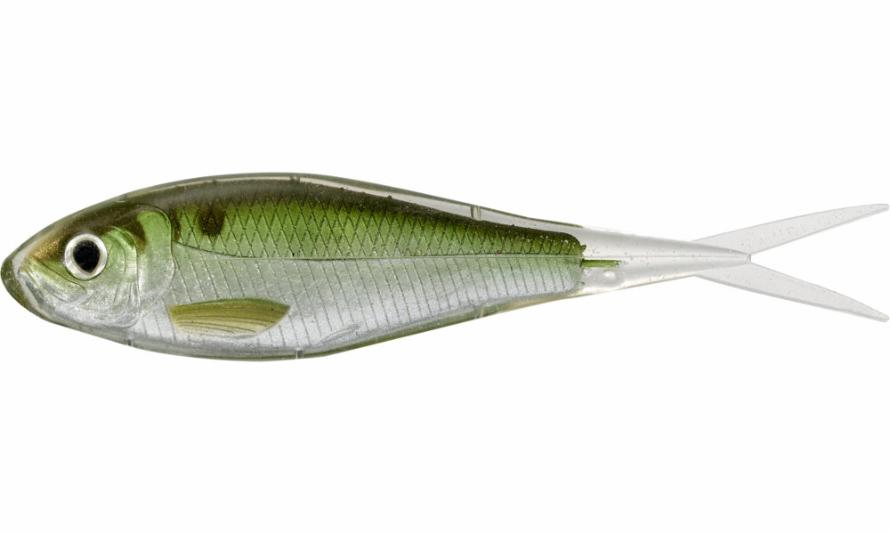 LIVETARGET Skip Shad - 4-1/4in - Silver/Green