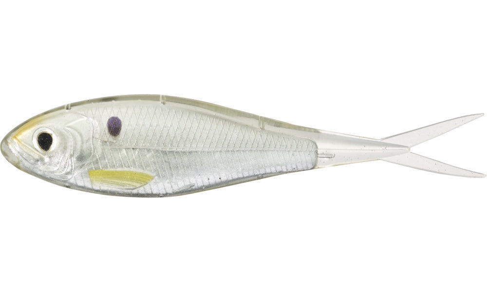 LIVETARGET Skip Shad - 4-1/4in - Silver/Pearl