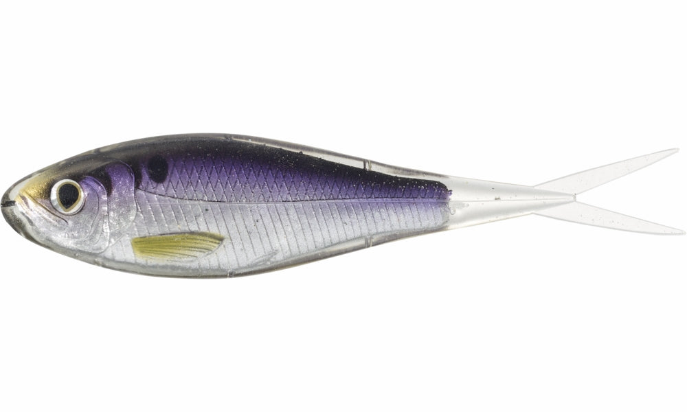 LIVETARGET Skip Shad - 4-1/4in - Silver/Purple