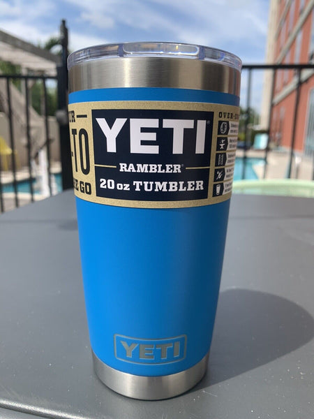 YETI Rambler 20 oz Tumbler 青Big wave Yeti Rambler 20 oz Tumbler MS -Big Wave Blue — REAL Watersports