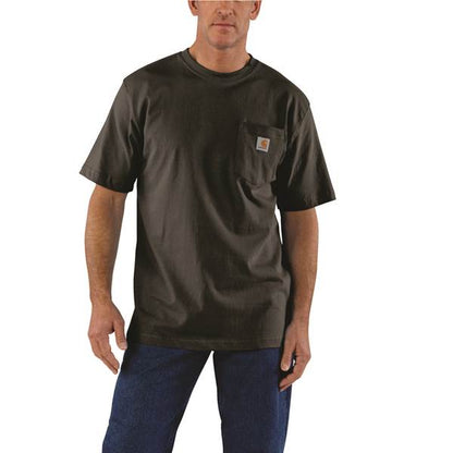 Carhartt Petite Men's Cotton/Polyester Loose Fit Heavyweight Short-Sleeve Pocket T-Shirt