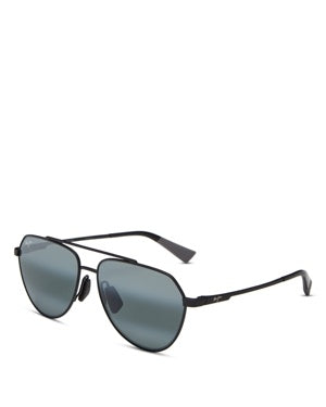Maui Jim Wai Wai Polarized Aviator Sunglasses, 59mm