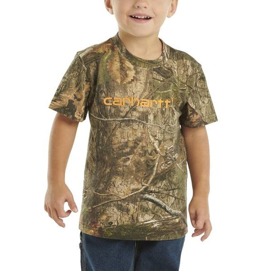 Carhartt Kids' Unisex Logo Camo Short Sleeve T-Shirt