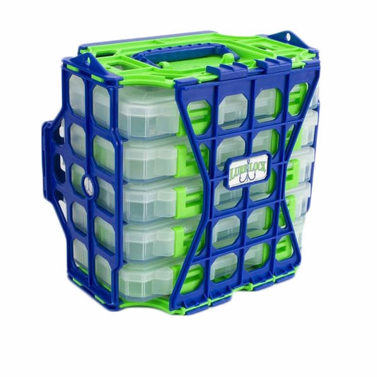 Lure Lock Lure Locker W/5 Pack of Boxes & Tak Liner Medium Clear/Green Green/Blue LL2 L5-3101