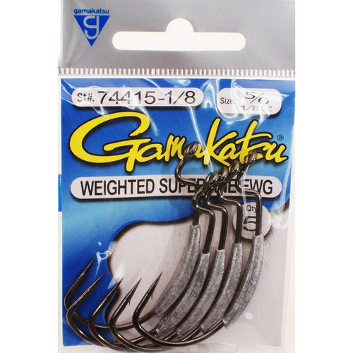 Gamakatsu Superline EWG Weighted Worm Hook - Thumbnail 2