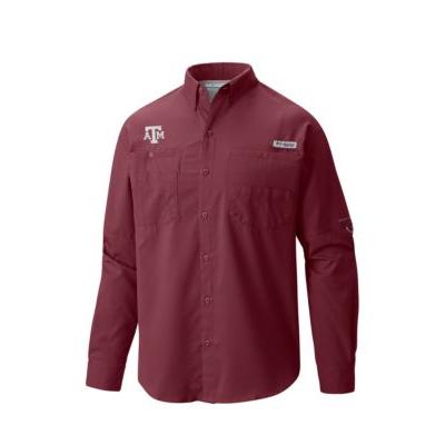 Columbia Tam - Deep Maroon Collegiate Tamiami Long Sleeve Shirt