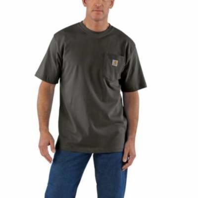 Carhartt Petite Men's Cotton/Polyester Loose Fit Heavyweight Short-Sleeve Pocket T-Shirt