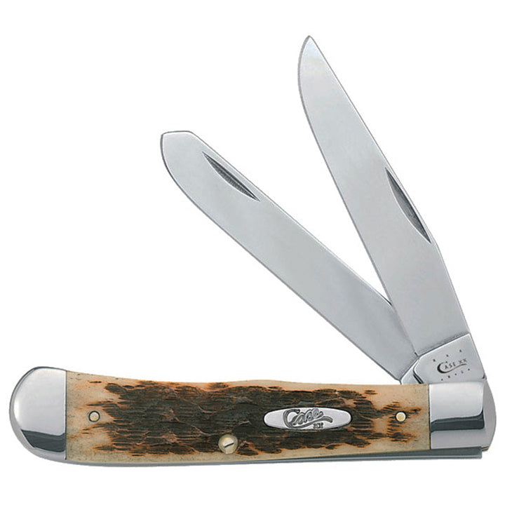 Case Peach Seed Jig Amber Bone Trapper 00164