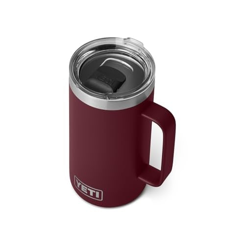 YETI Rambler 24 Oz Mug, Wild Vine Red