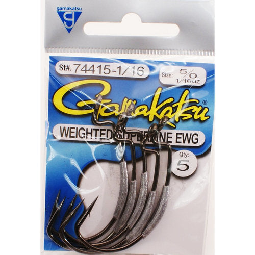 Gamakatsu Weighted Superline EWG Hooks