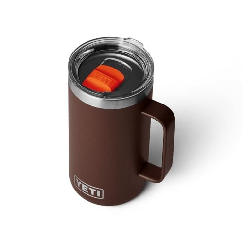 YETI Rambler 24 Oz Mug with MagSlider Lid, Wetlands Brown