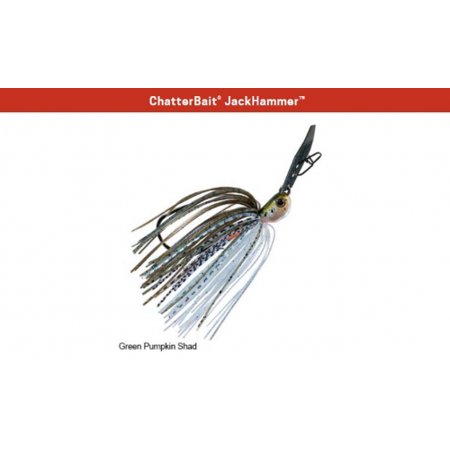 Z-Man CBJH125-09 1.25 Oz Green & Pumpkin Shad Jack Hammer Chatterbait