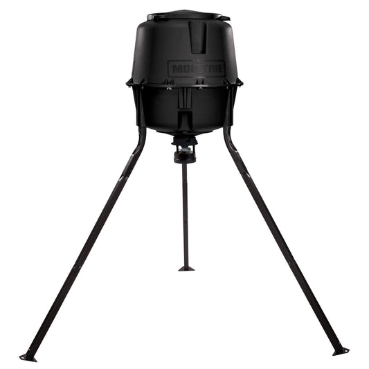 Moultrie MFG-13220 Deer Feeder, 30 gal Hopper, Plastic, Black