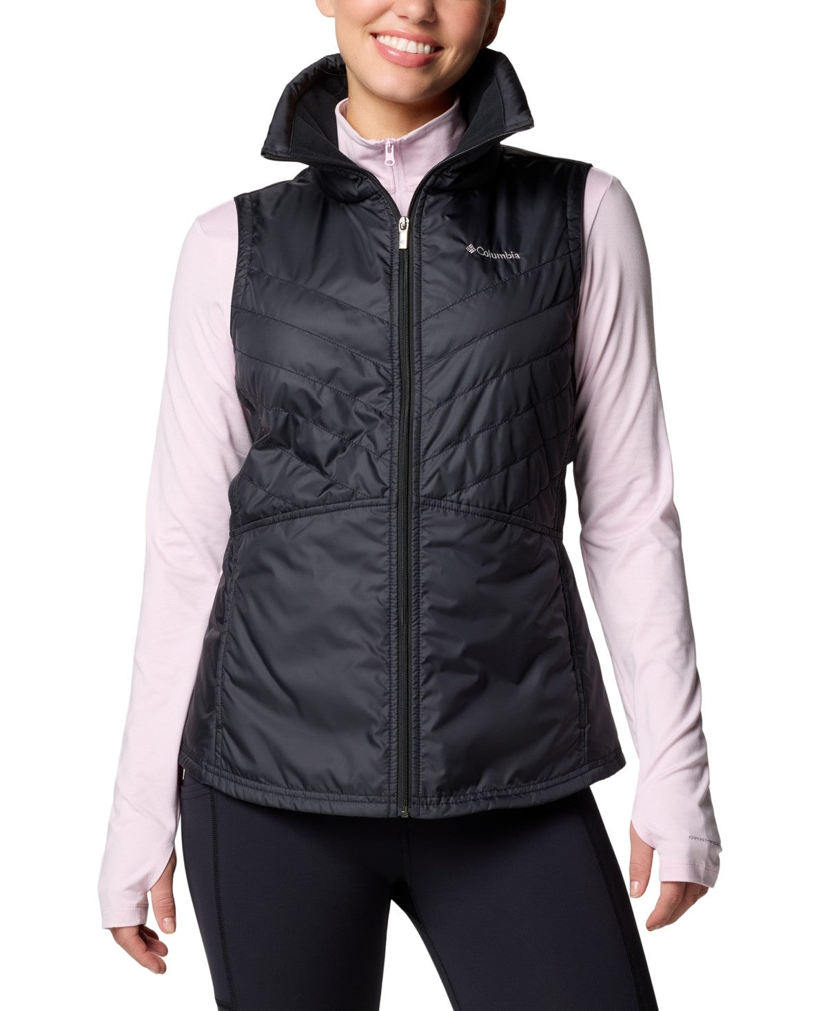 Columbia Women's Mix It Around Iii Fleece-Lined Vest - Dark Stone