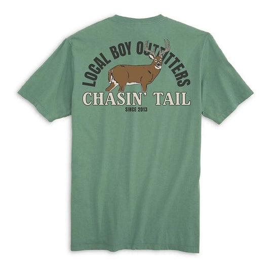 Local Boy Outfitters Men's Chasin' Tail T-Shirt - Light Green