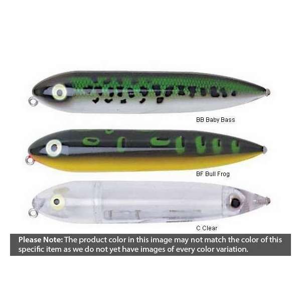 Heddon Zara Spook 3/4 Oz Fishing Lure - Black Shore Minnow