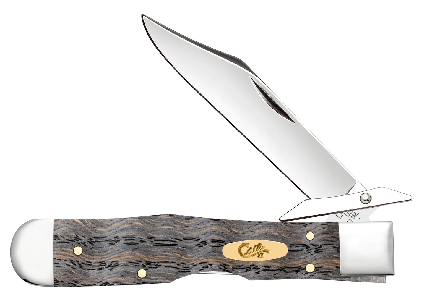 CASE - Smooth Black Curly Oak Wood Cheetah Cub