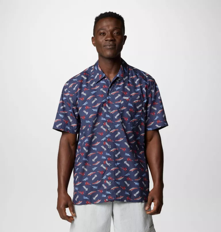 Columbia Men's PFG Trollers Best Button up Shirt