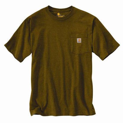 Carhartt Petite Men's Cotton/Polyester Loose Fit Heavyweight Short-Sleeve Pocket T-Shirt