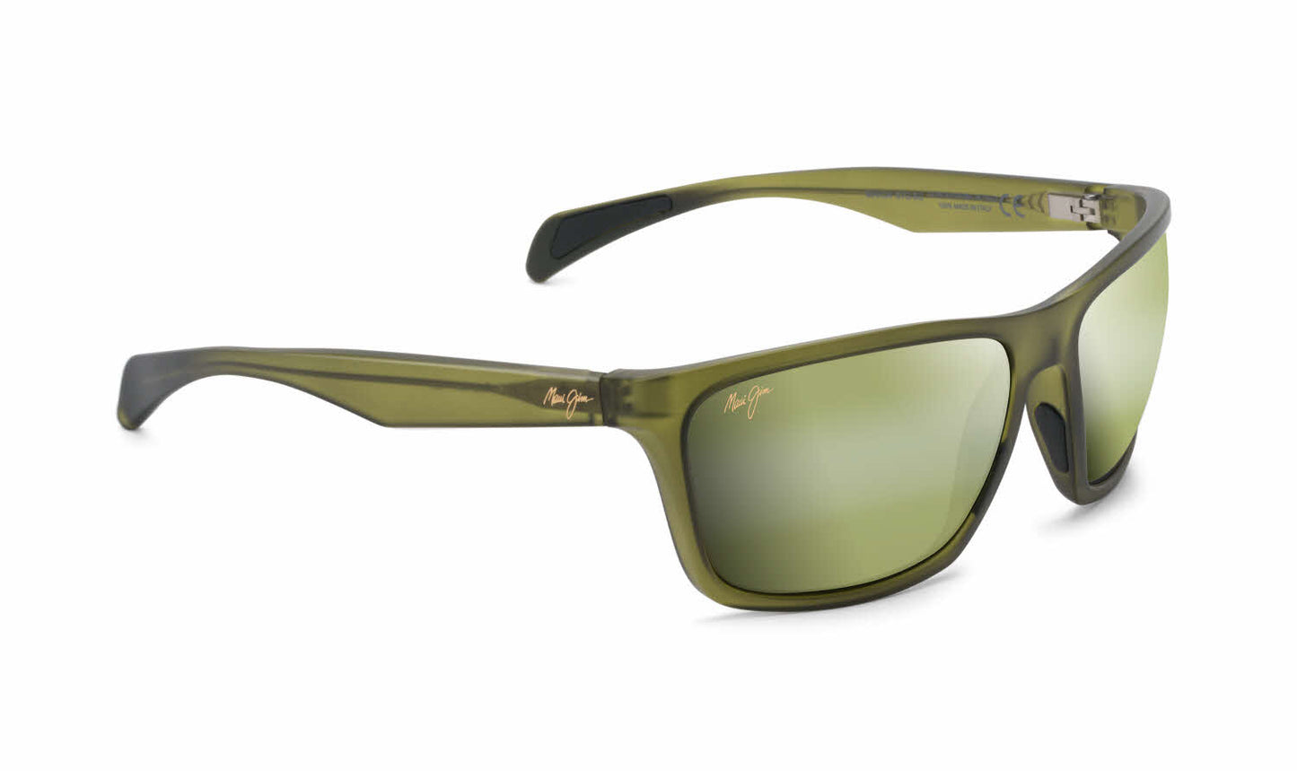Maui Jim Makoa Sunglasses 15M - Matte Translucent Khaki Green - Maui Ht Unisex Square