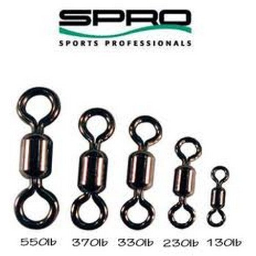 Spro SPSB-10-10 Black 35 Lb Fishing Power Swivel