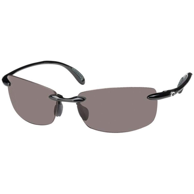 Costa Del Mar Men S Ballast Polarized Rectangular Sunglasses  Shiny Black/Grey Polarized-580P  60 Mm + 0