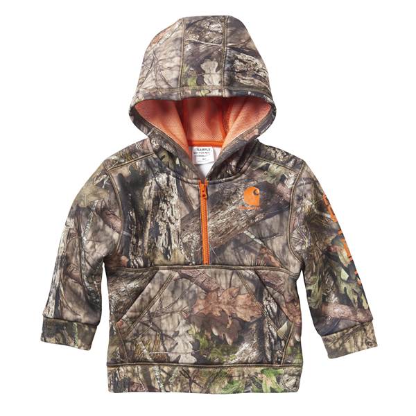 Carhartt Boy's Half- Zip Camo Logo Sweatshirt