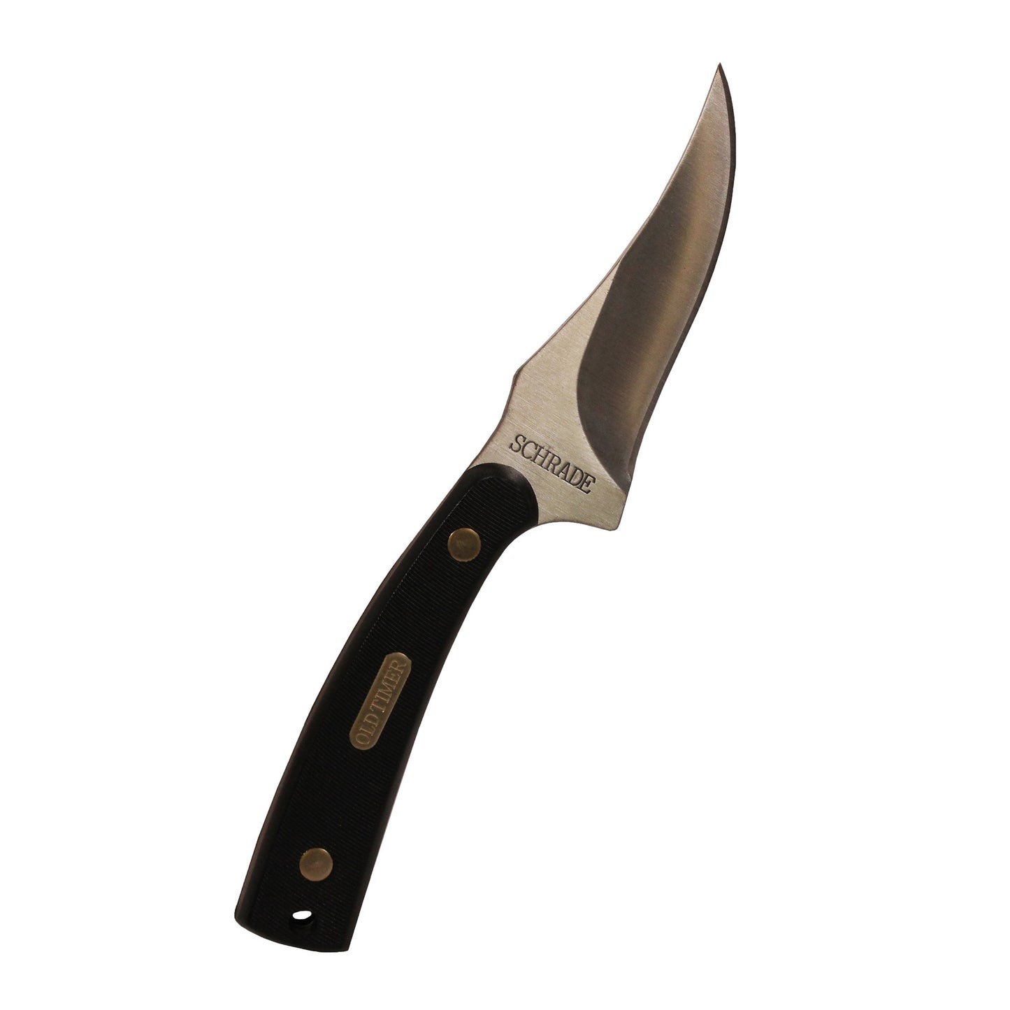 Old Timer Sharp Finger Hunting Knife 7.25" With Genuine Leather Sheath