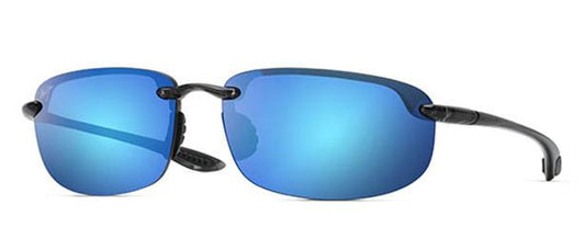 Maui Jim Ho'okipa Sunglasses 11 - Smoke Grey - Blue Hawaii Unisex Rectangle