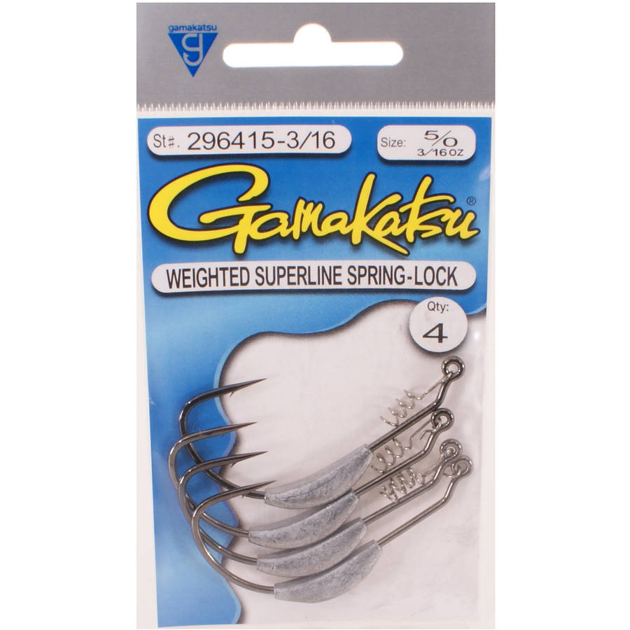 Gamakatsu Weighted Superline Spring-Lock Hook