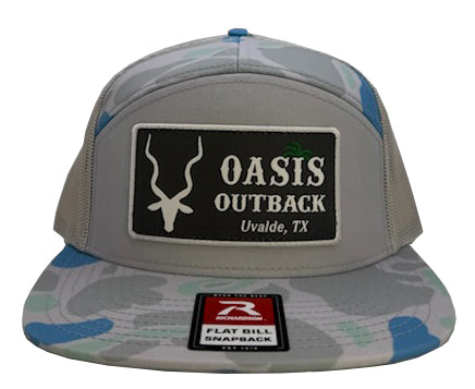 Oasis Outback 168P Saltwater Dark Camo/Ice Gray Hat
