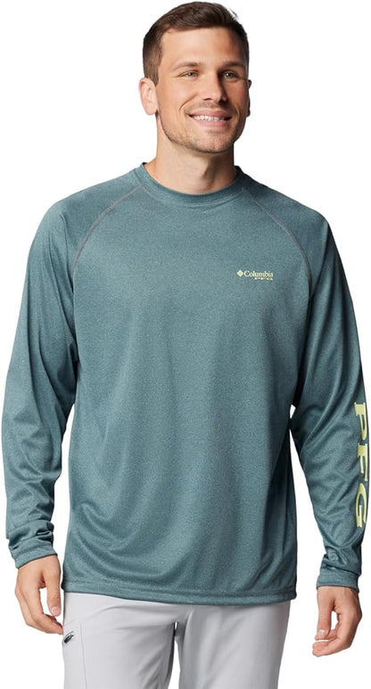 Columbia Men's PFG Terminal Tackle Heather Long Sleeve Shirt