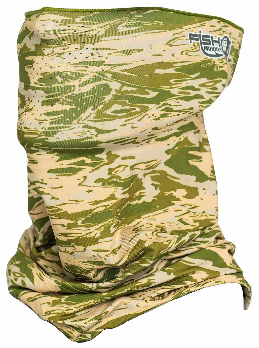 Fish Monkey Llc Fish Monkey Face Guard Grn Wtr Camo Fm40-grwtrcam