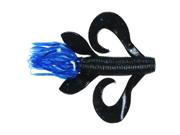 Yamamoto Baits Kreature Soft Bait  7  4in  Black/Clear Blue