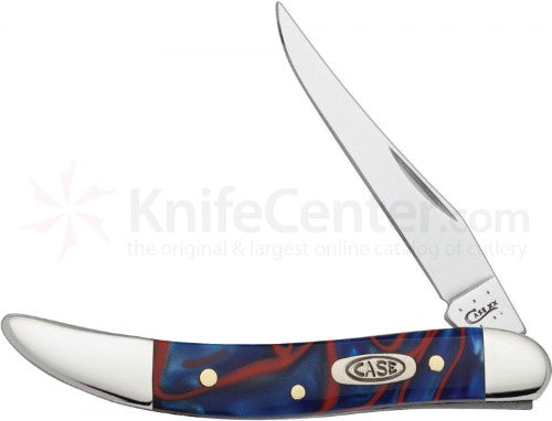 Case XX Small Texas Toothpick Long Clip Blade Smooth Patriotic Kirinite