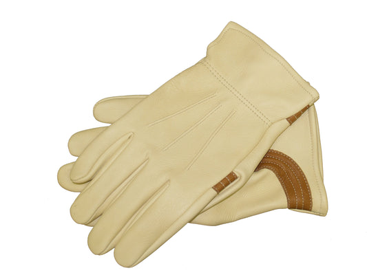 Tuff Mate Gloves - Buck N Bronc Premium Grain Palomino Colored Deerskin - M