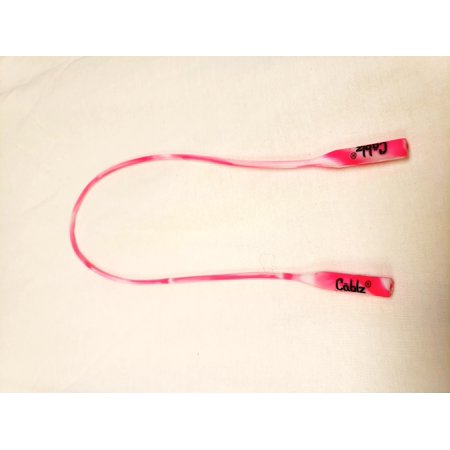 Cablz Silicone Eyewear Retainer Pink Bright/White