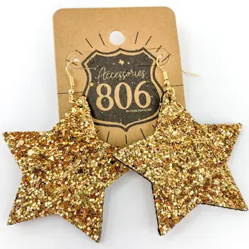 Glitter Star Earring
