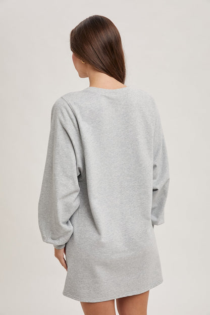 French Terry Mini Dress