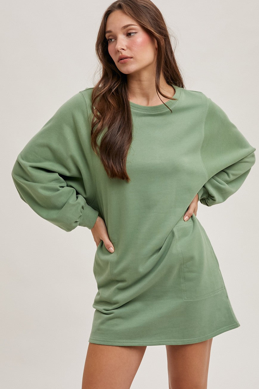 French Terry Mini Dress