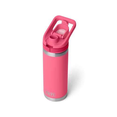 YETI - Rambler 18oz Water Bottle w/Color-Matched Flip Chug Cap - Tropical Pink